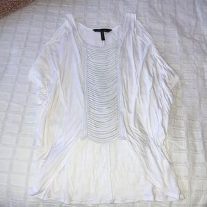 BCBG White Detailed Tank!